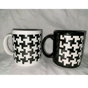 Waechtersbach W. Germany Houndstooth Mugs